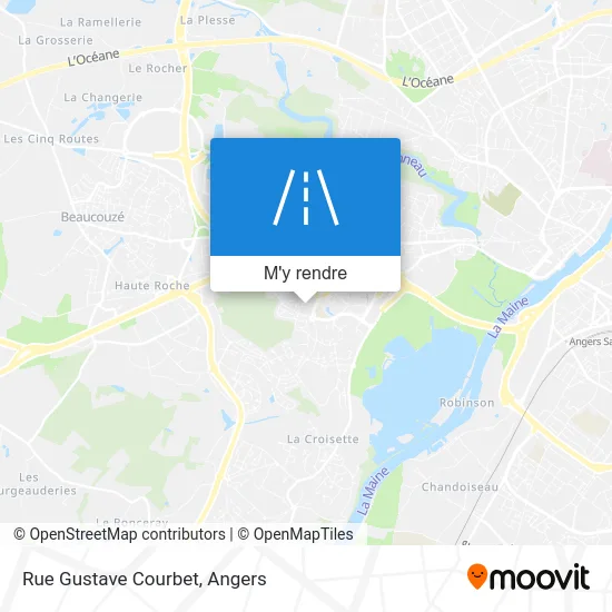 Rue Gustave Courbet plan