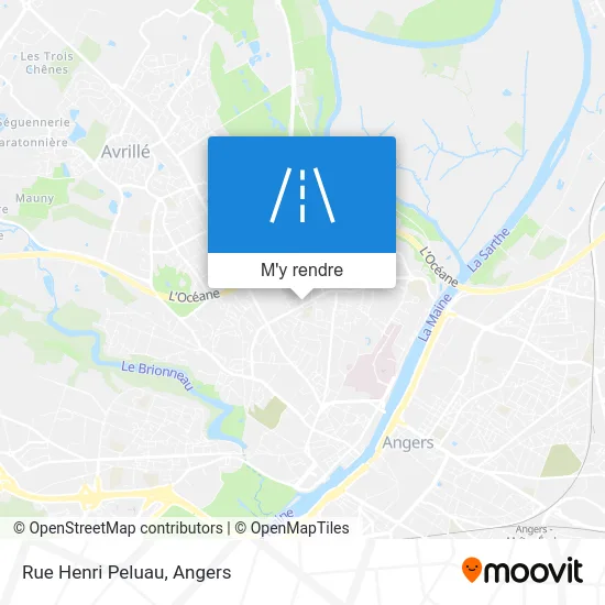 Rue Henri Peluau plan