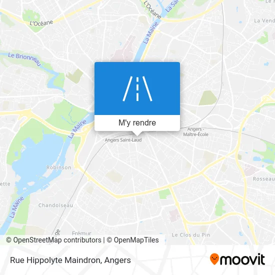 Rue Hippolyte Maindron plan