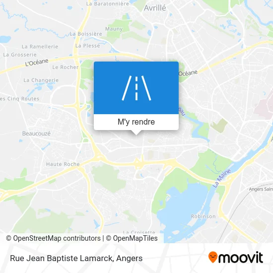 Rue Jean Baptiste Lamarck plan