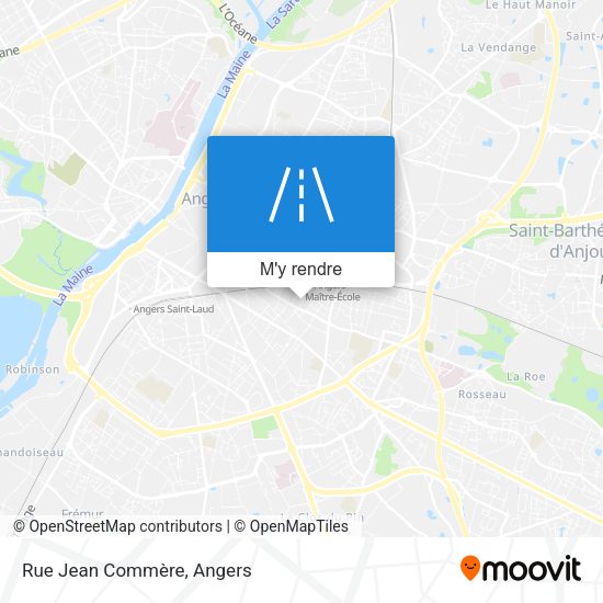 Rue Jean Commère plan