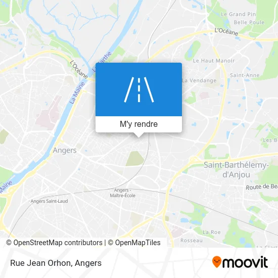 Rue Jean Orhon plan