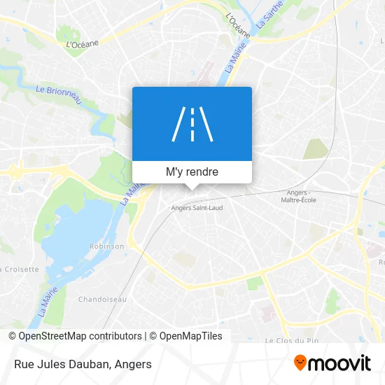 Rue Jules Dauban plan