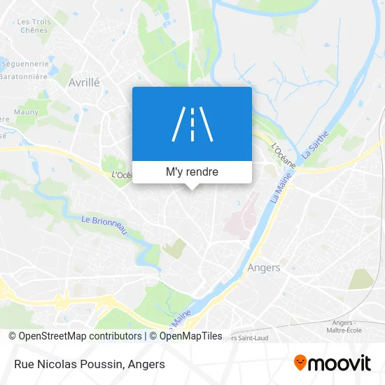 Rue Nicolas Poussin plan