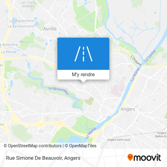 Rue Simone De Beauvoir plan