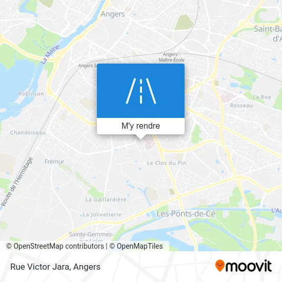 Rue Victor Jara plan