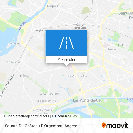 Square Du Château D'Orgemont plan