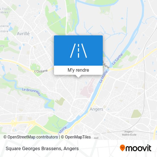 Square Georges Brassens plan