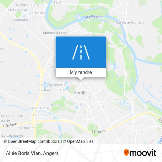 Allée Boris Vian plan