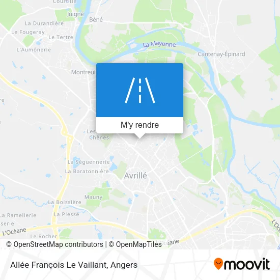 Allée François Le Vaillant plan