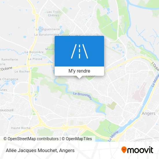 Allée Jacques Mouchet plan