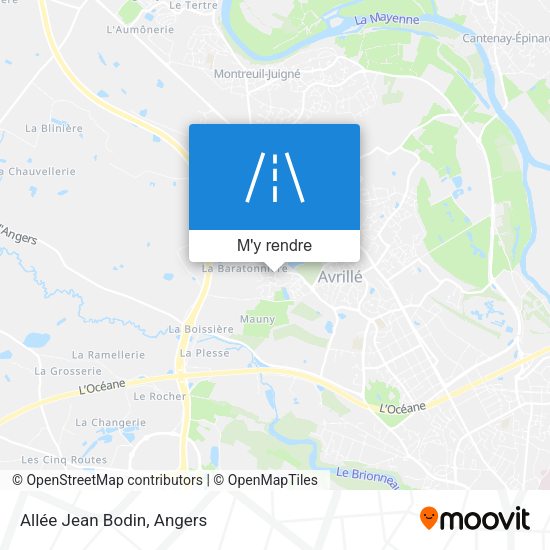 Allée Jean Bodin plan