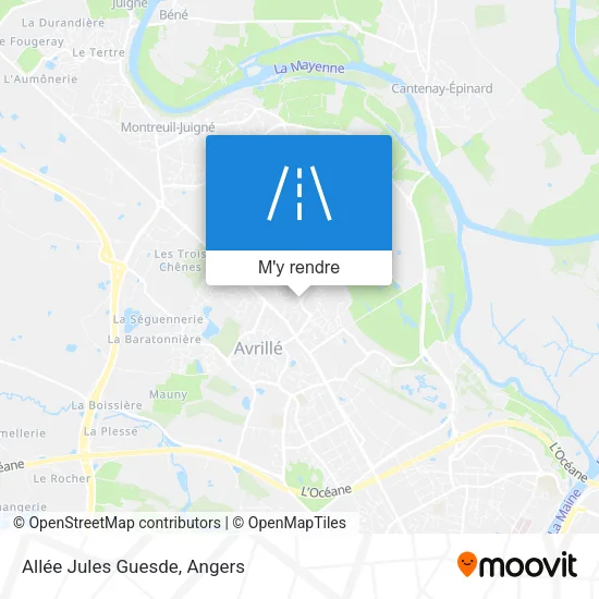 Allée Jules Guesde plan