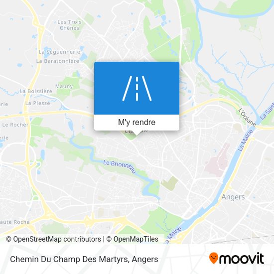 Chemin Du Champ Des Martyrs plan