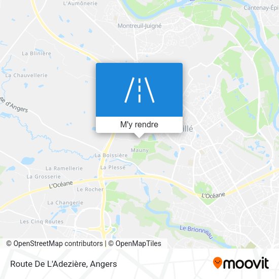 Route De L'Adezière plan