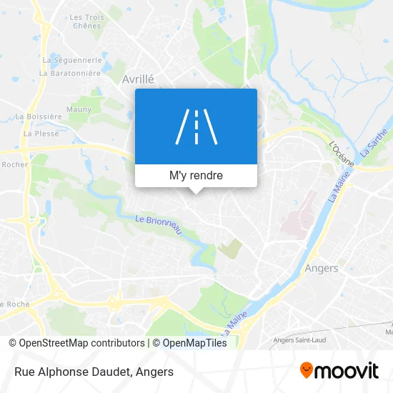 Rue Alphonse Daudet plan