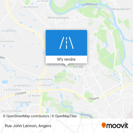 Rue John Lennon plan