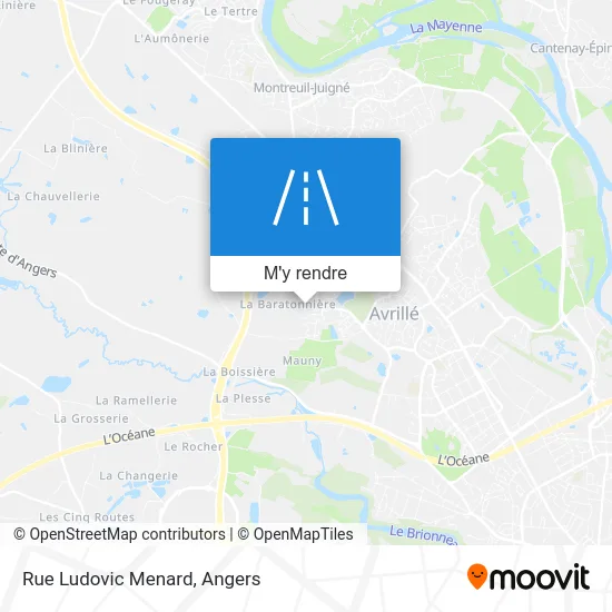 Rue Ludovic Menard plan