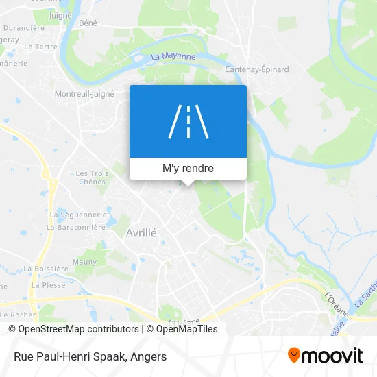 Rue Paul-Henri Spaak plan