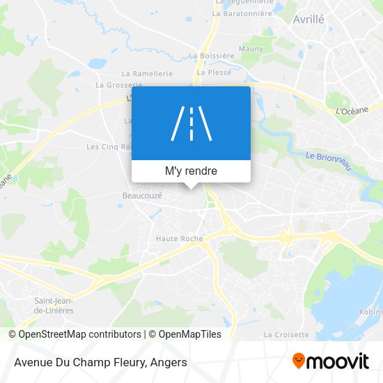 Avenue Du Champ Fleury plan