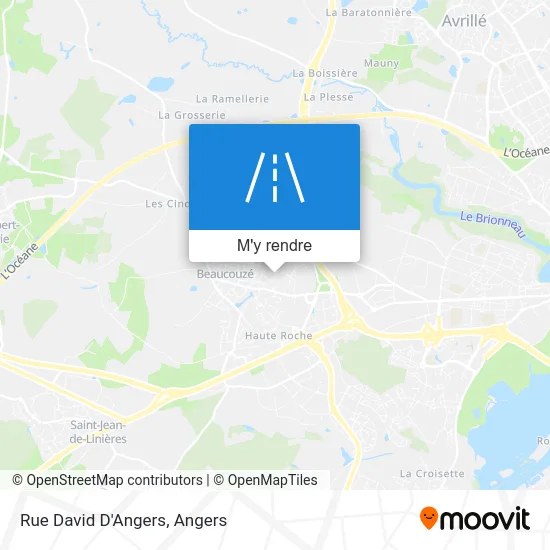 Rue David D'Angers plan