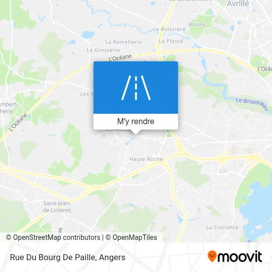 Rue Du Bourg De Paille plan