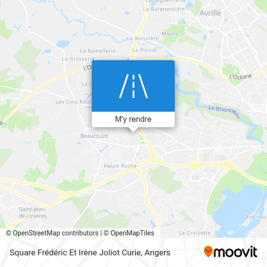 Square Frédéric Et Irène Joliot Curie plan