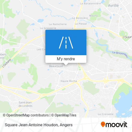 Square Jean-Antoine Houdon plan