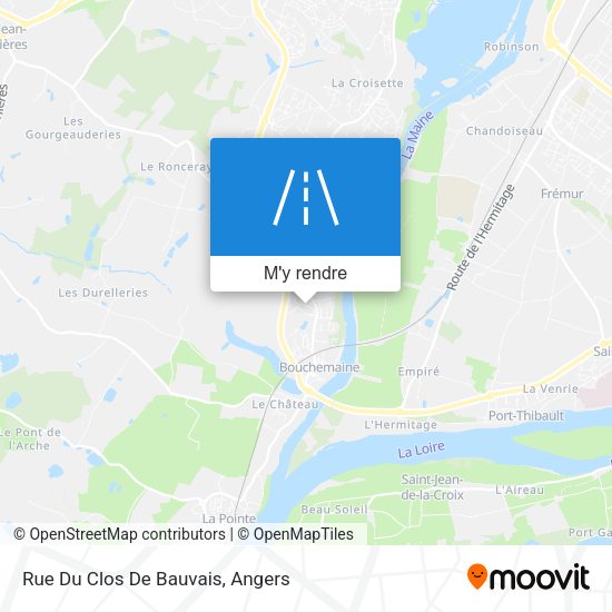 Rue Du Clos De Bauvais plan