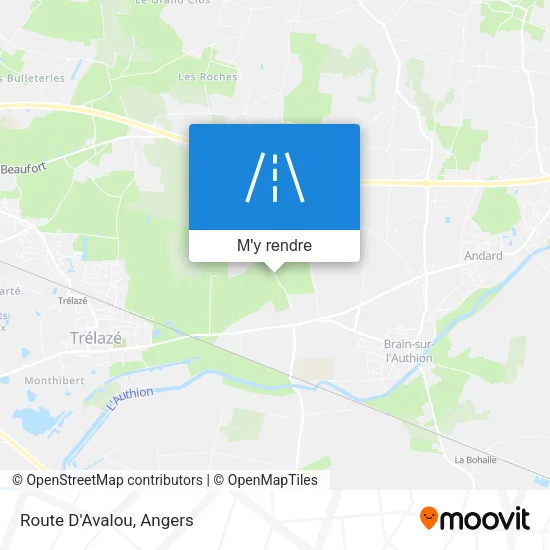 Route D'Avalou plan