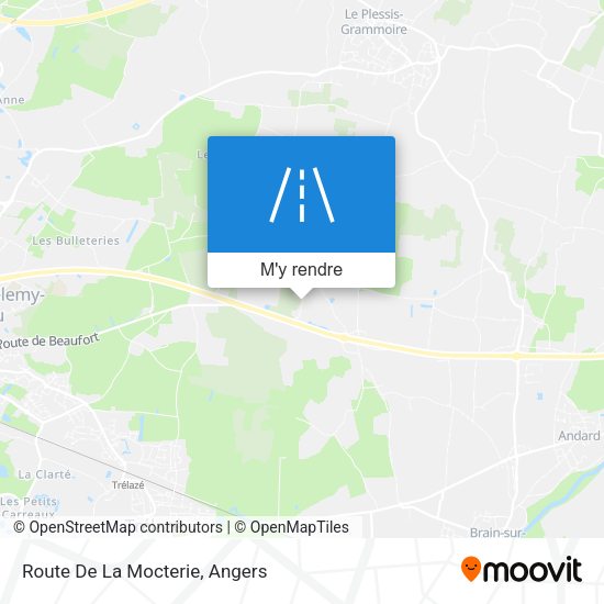 Route De La Mocterie plan