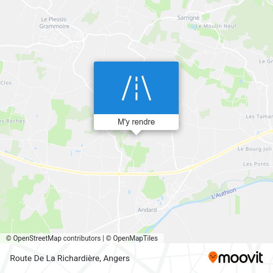 Route De La Richardière plan
