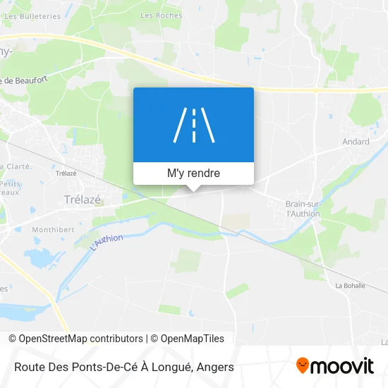 Route Des Ponts-De-Cé À Longué plan