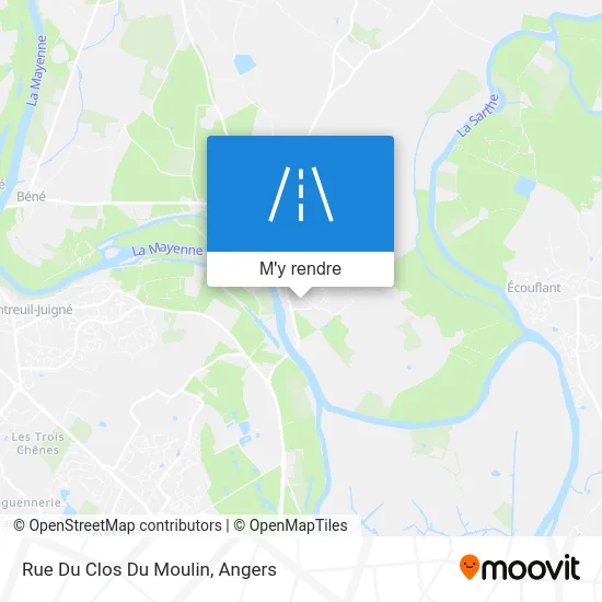 Rue Du Clos Du Moulin plan