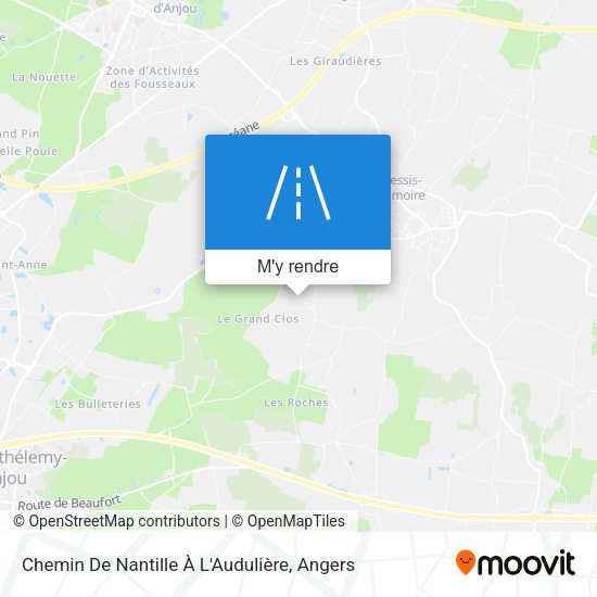 Chemin De Nantille À L'Audulière plan