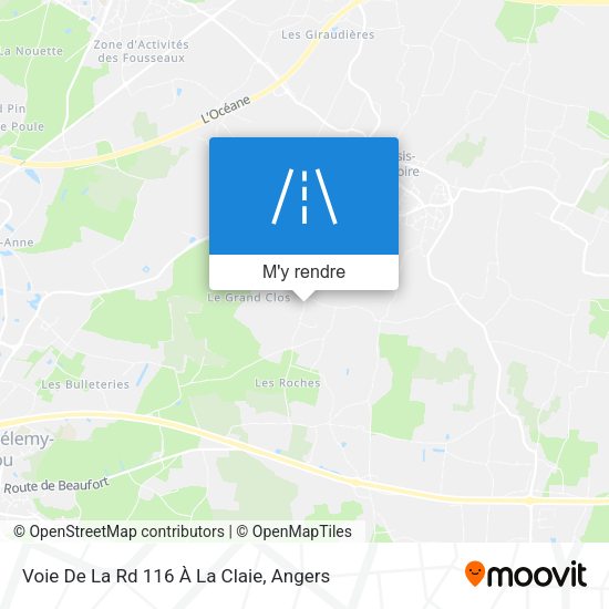 Voie De La Rd 116 À La Claie plan