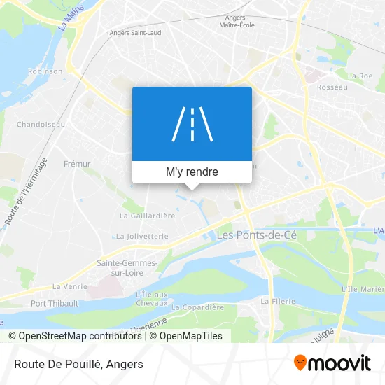 Route De Pouillé plan