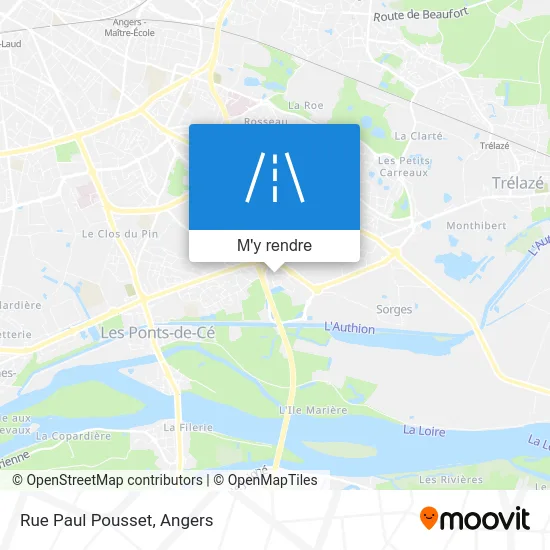 Rue Paul Pousset plan