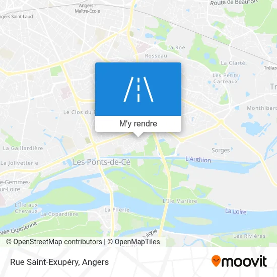 Rue Saint-Exupéry plan