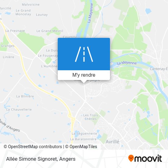 Allée Simone Signoret plan