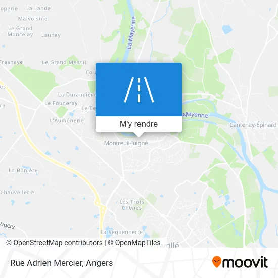 Rue Adrien Mercier plan