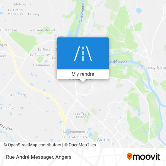 Rue André Messager plan