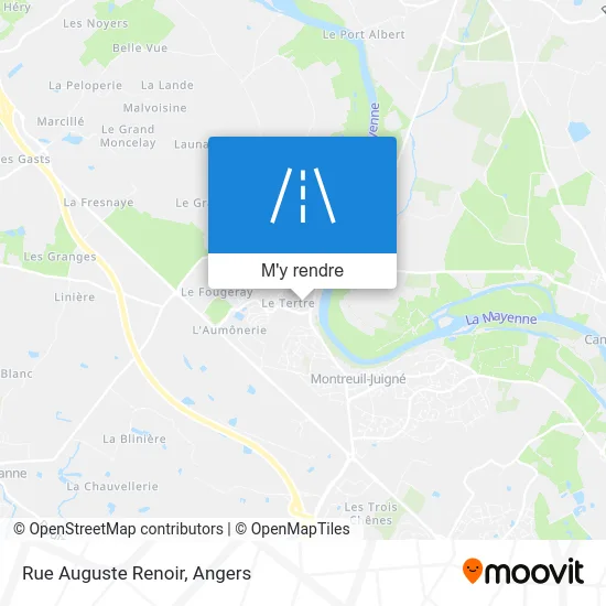 Rue Auguste Renoir plan