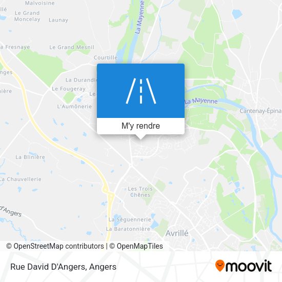 Rue David D'Angers plan