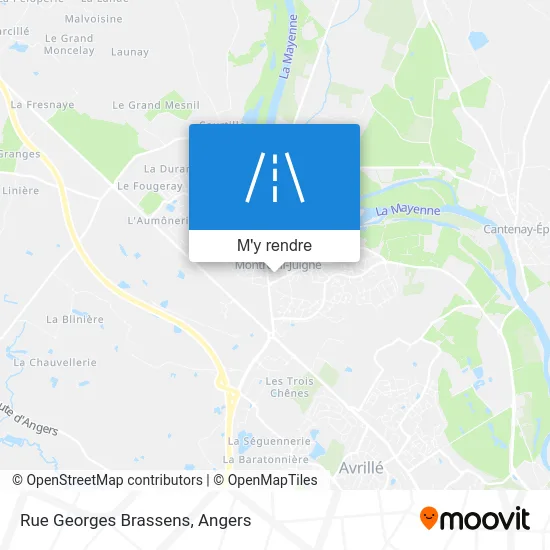 Rue Georges Brassens plan