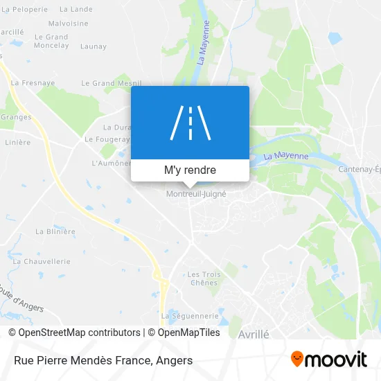 Rue Pierre Mendès France plan