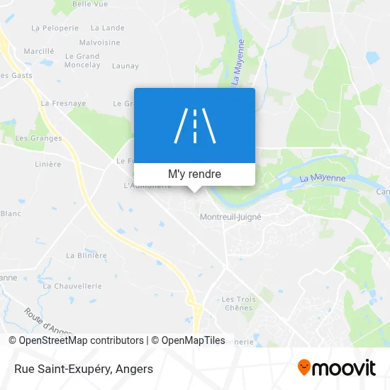 Rue Saint-Exupéry plan