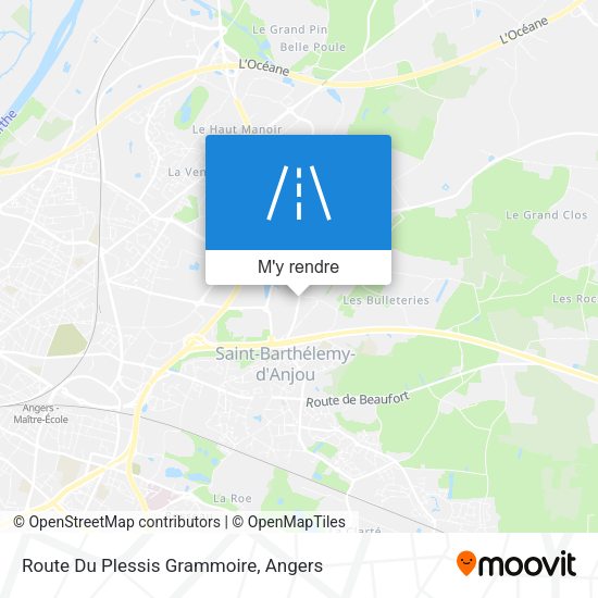 Route Du Plessis Grammoire plan