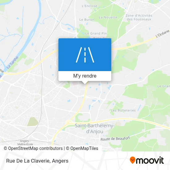 Rue De La Claverie plan