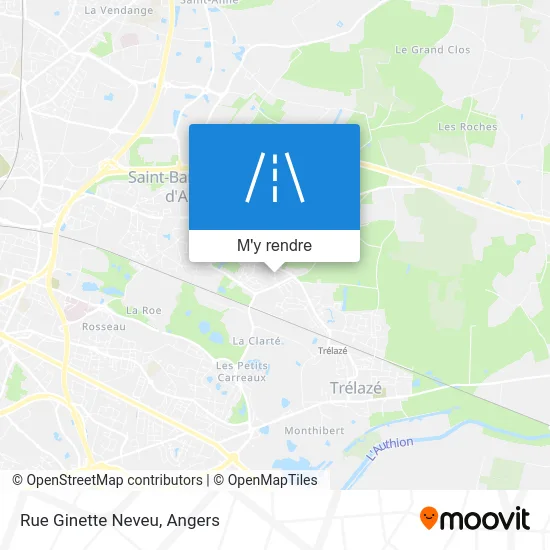 Rue Ginette Neveu plan